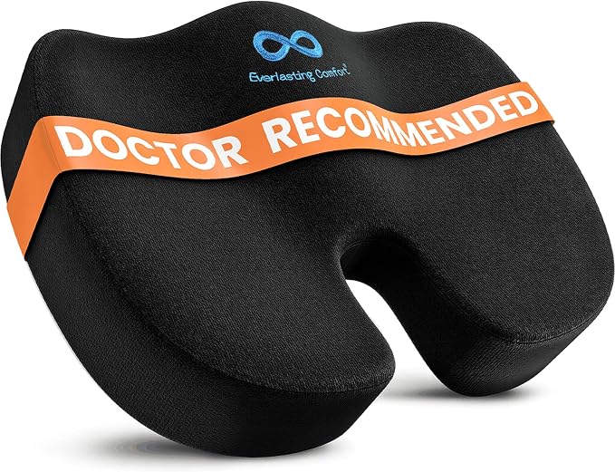 Everlasting Comfort Doctor Recommended Memory Foam Seat Cushion