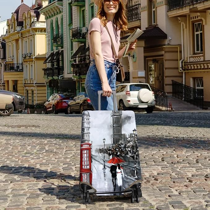 Travel Luggage Cover Suitcase Protector Fits 18-32 Inch Wheel Covers
