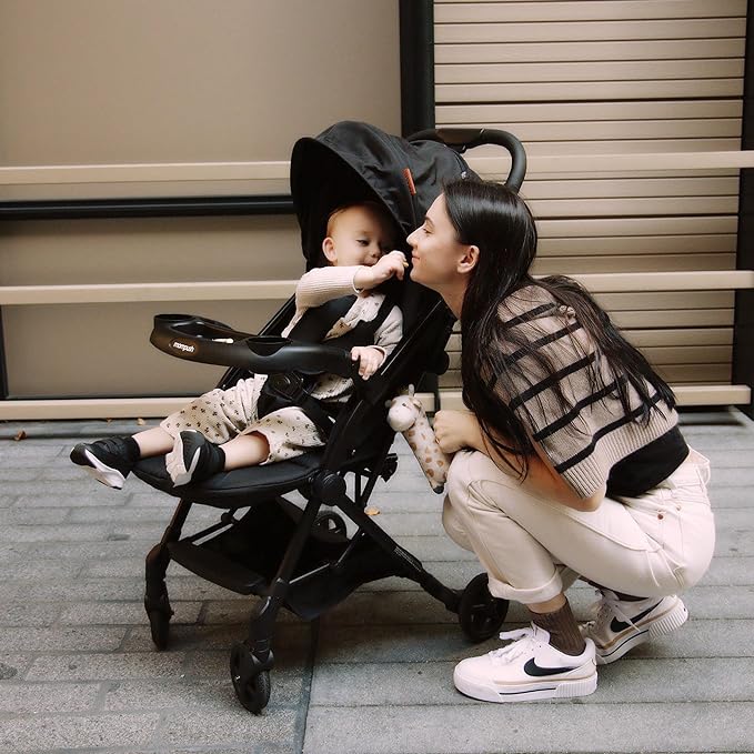 Mompush Lithe V2 Lightweight Travel Stroller, Compact Foldable Baby Stroller