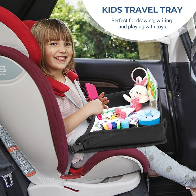 COOLBEBE Kids Travel Tray for Toddler Car Seat, Travel Tray for Airplane