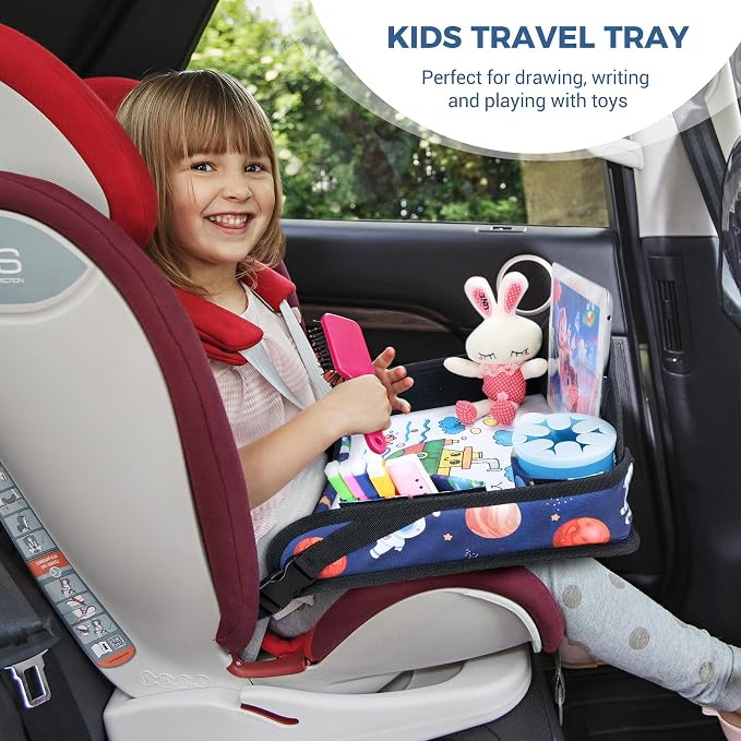 COOLBEBE Kids Travel Tray for Toddler Car Seat, Travel Tray for Airplane