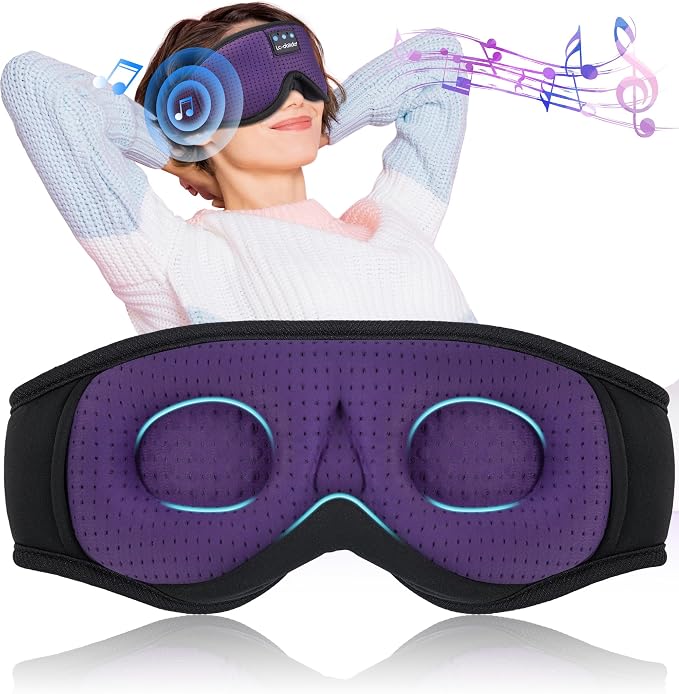 LC-dolida Sleep Mask with Bluetooth Headphones Bluetooth Sleep Mask Sleep