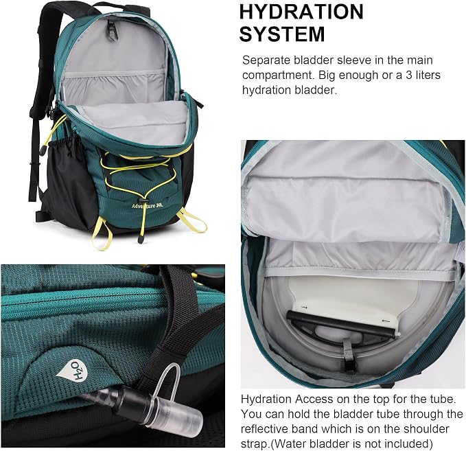 MOUNTAINTOP Hiking Backpack, 30L Camping Backpack, Men Women Hiking Daypack