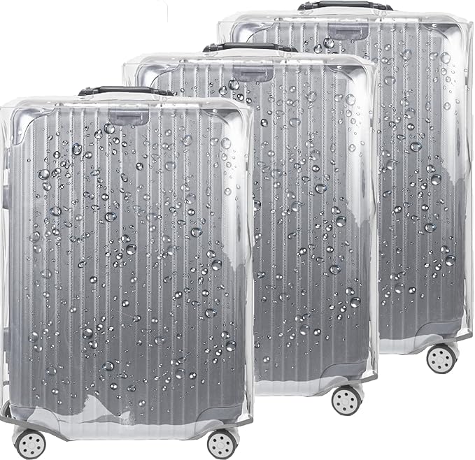 3 PCS PVC Luggage Protector Covers