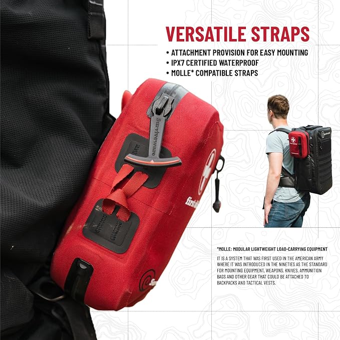 Surviveware 98-Piece Waterproof Premium First Aid & Survival Kit