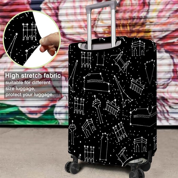 Travel Luggage Cover Suitcase Protector Fits 18-32 Inch Wheel Covers