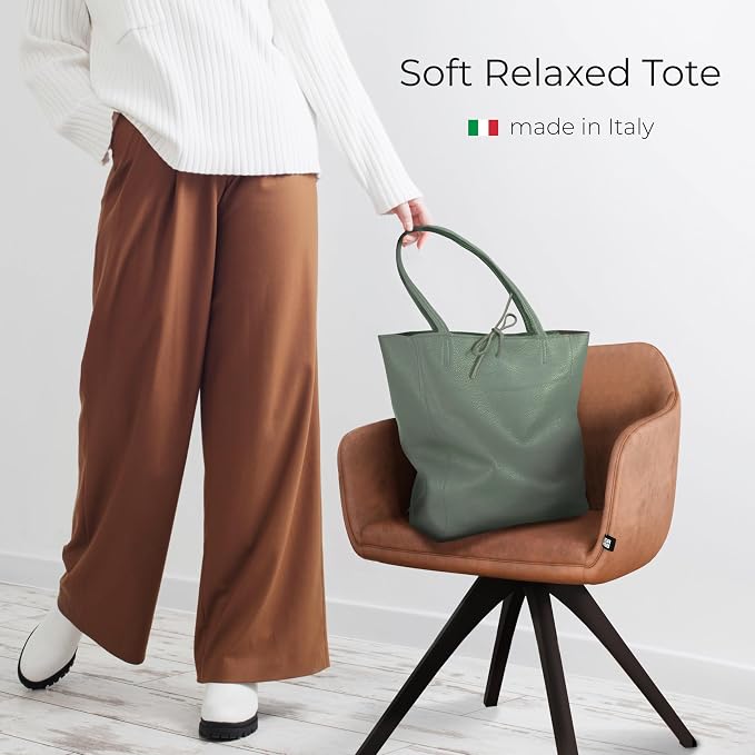 Italian Calf Leather Tote for Women