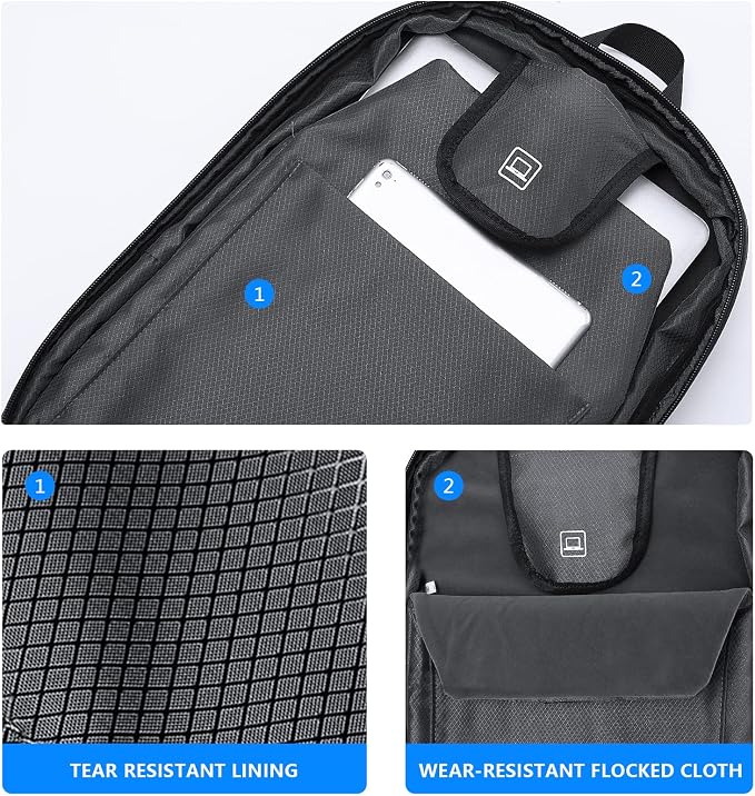 FENRUIEN Anti Theft Laptop Backpack