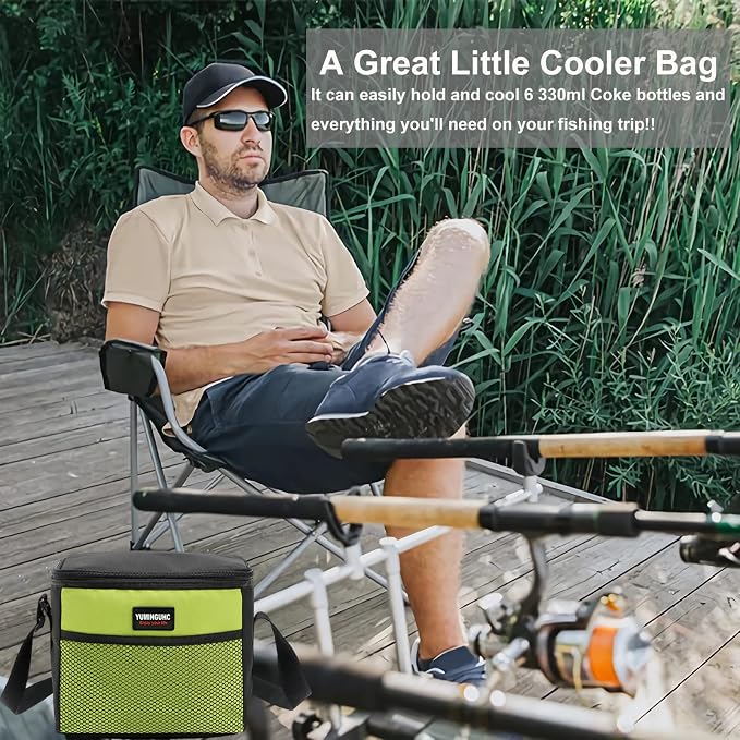 6 Can/5L Lunch Bag for Women Men Portable Lunch Box Small Cooler Bag Soft