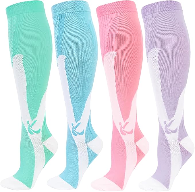 Kickticks 4 Pairs Compression Socks