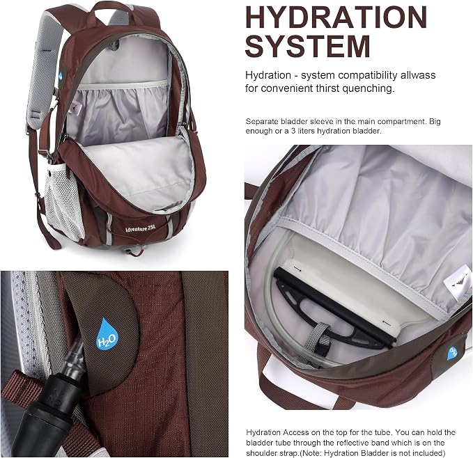 MOUNTAINTOP 25L/40L Hiking Backpack, Lightweight Travel Backpack