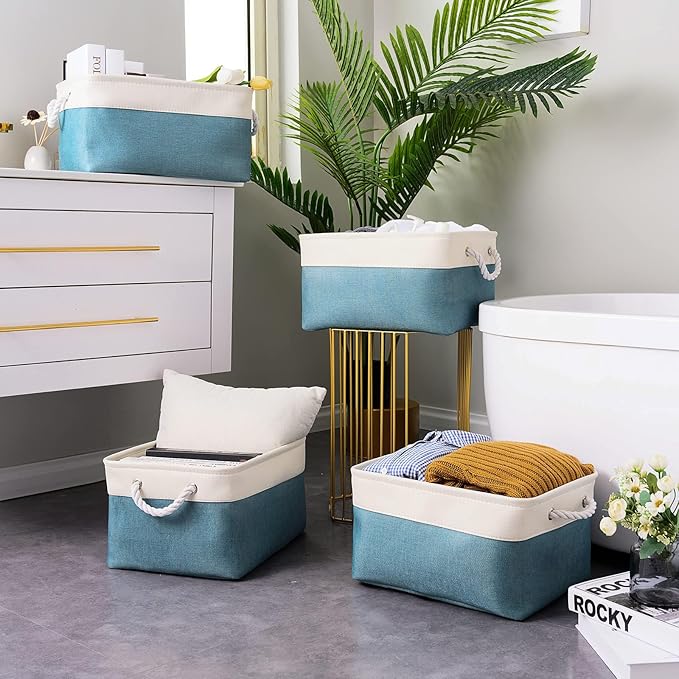 TheWarmHome Fabric Storage Bin