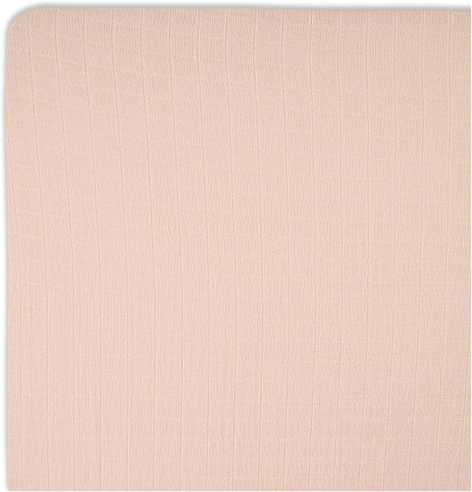 Crane Baby Cotton Sateen Fitted Sheet, Desert Rose, Soft Cotton Crib Sheets