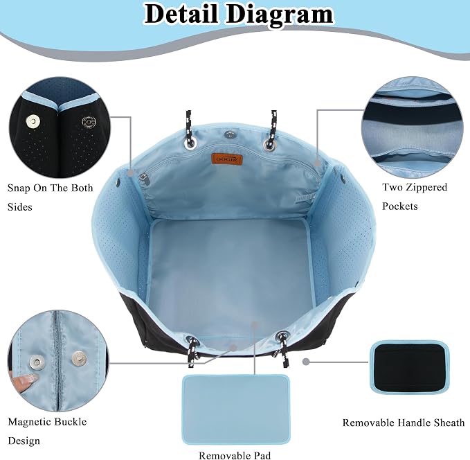 QOGiR Neoprene Multipurpose Beach Bag Tote