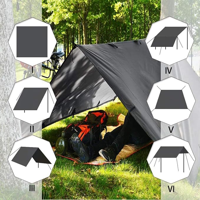 KALINCO Tent Tarp, Picnic Mat Camping Tarp Tent Hammock Tarp, pu Waterproof
