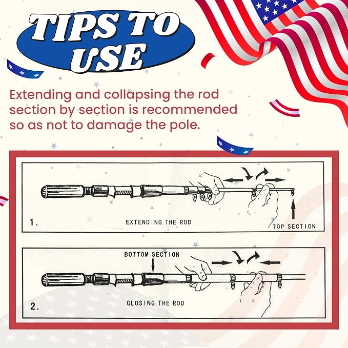 Kids Fishing Pole, Portable Telescopic Kids Fishing Poles