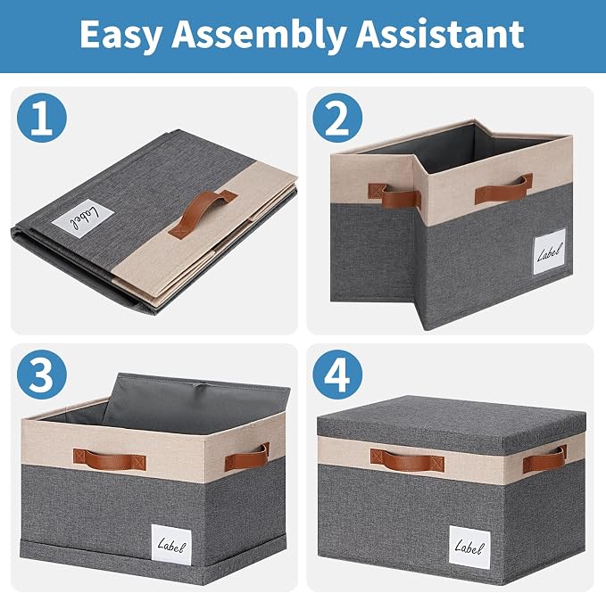 GhvyenntteS Fabric Storage Bins