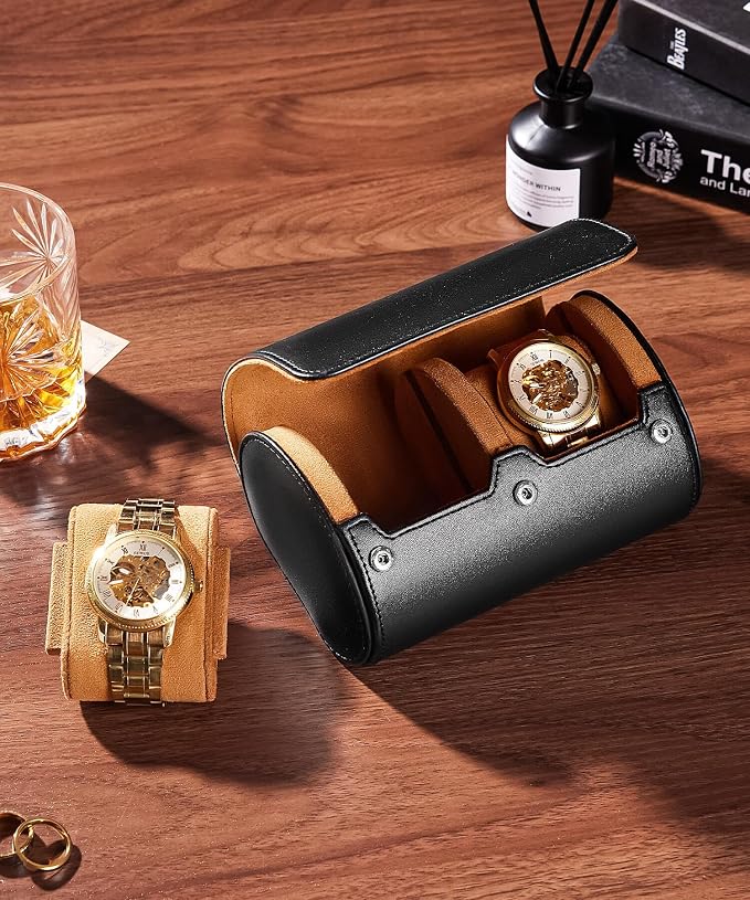 Homde Travel Watch Box Leather: Traveling Case