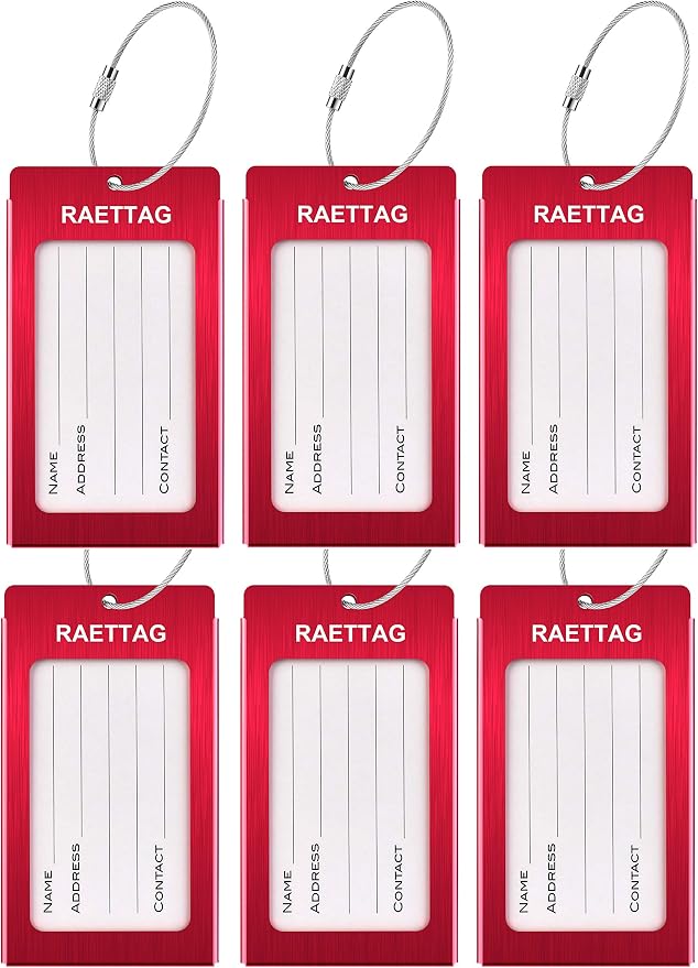 Luggage Tags Metal Suitcase Tags Travel Bag ID Identifier Luggage Tag
