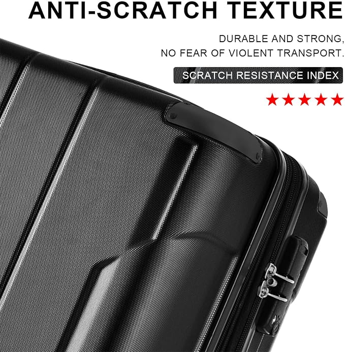 Merax 20 Inch Carry On Luggage Airline Approved, Hardshell ABS Suitcase