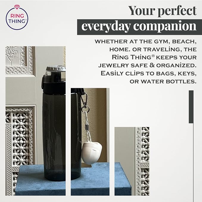RING THING - Ring Holder Keychain, Jewelry Organizer and Storage, Portable