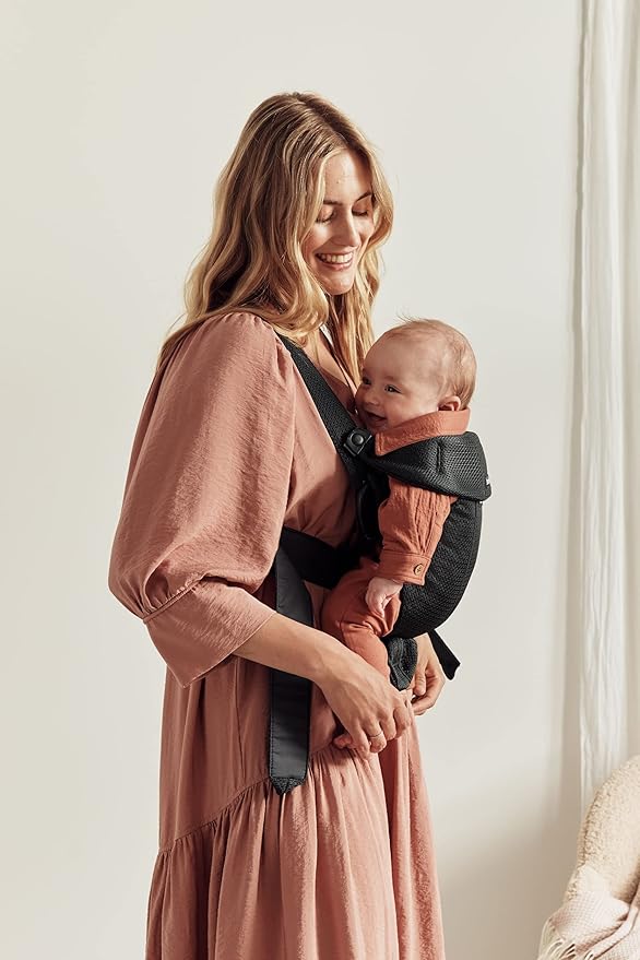 BabyBjörn Baby Carrier Mini, 3D Mesh | Newborn Carrier, Easy-to-Use