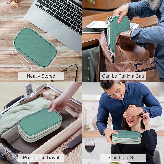 FYY Electronic Organizer, Travel Cable Organizer Bag Pouch Electronic