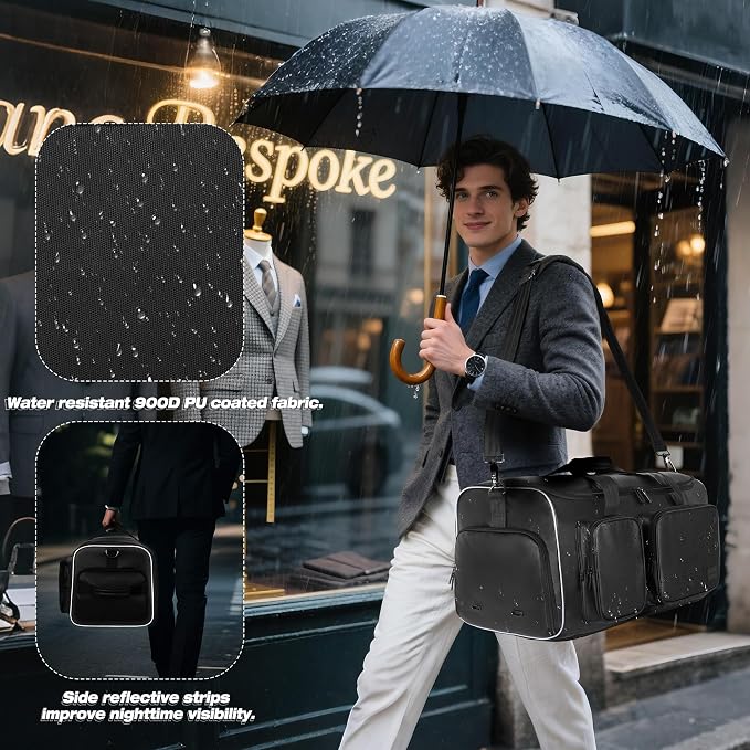 50L Convertible Garment Duffle Bag Backpack