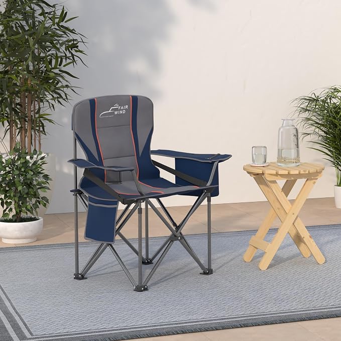 FAIR WIND Oversized Fully Padded Camping Chair