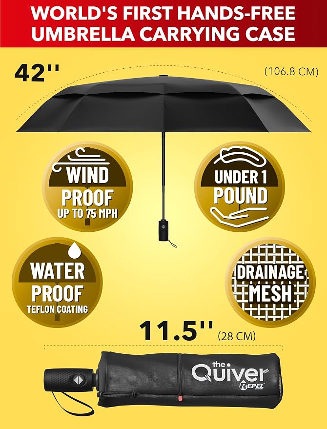 REPEL Windproof Travel Umbrella