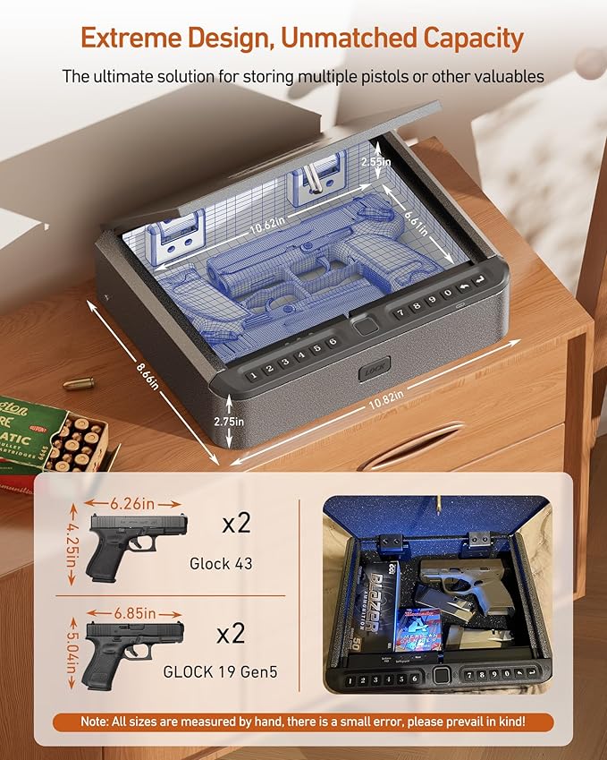 BILLCONCH Gun Safe for Handgun
