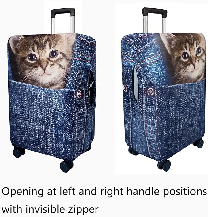 WUJIAONIAO Travel Luggage Cover Baggage Suitcase Cover Protector Skins 18-32