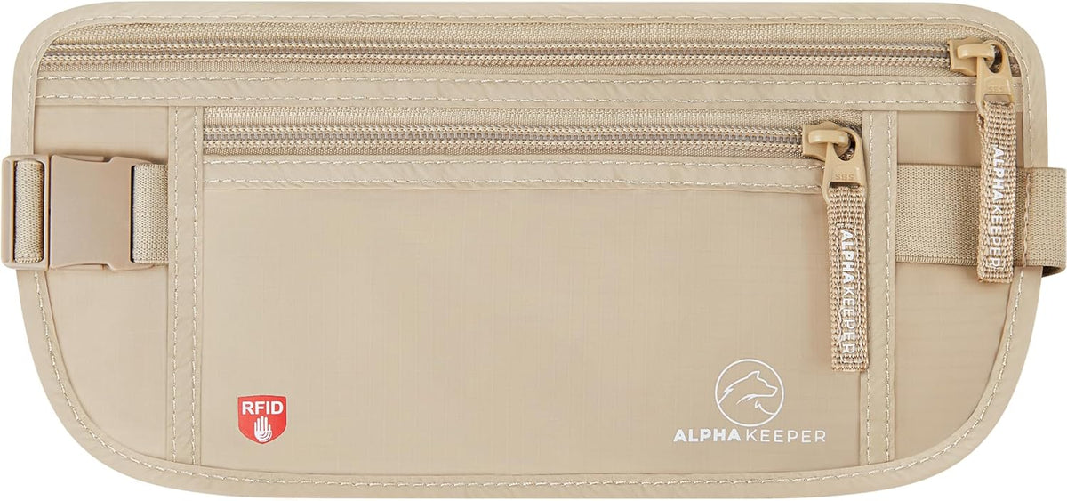 Hidden Money Belt for Travel for Men, Waist Wallet Anti Theft, RFID Passport Holder For Travel Men Or Women, Money Pouch, RFID Passport Holder