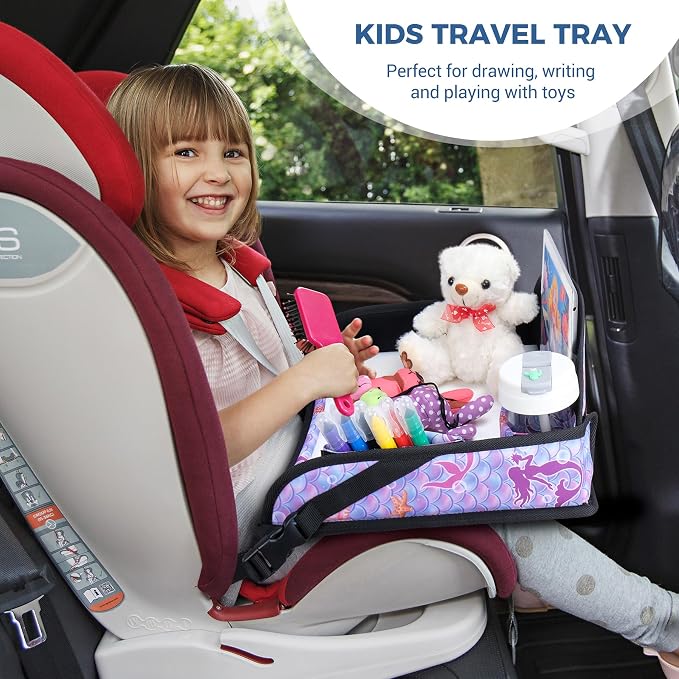 COOLBEBE Kids Travel Tray for Toddler Car Seat, Travel Tray for Airplane