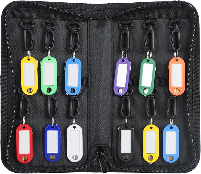 Uniclife Portable Zippered Key Case Waterproof and Fireproof Key Organizer