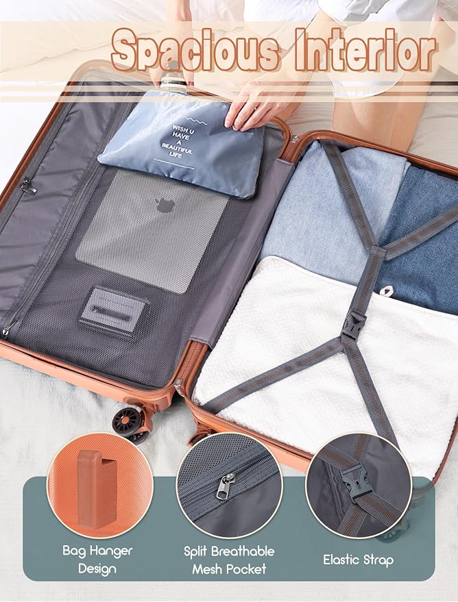 Luggage Sets 5 Piece, Suitcases