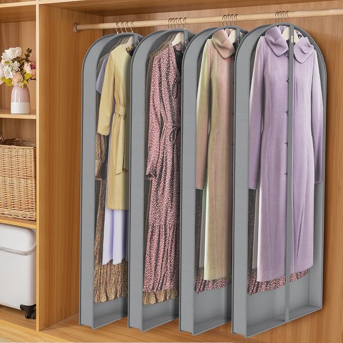 Zilink Luxury Breathable Fur Coat Storage Bags 60" Dress Bags