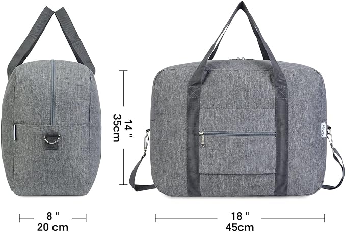 For Spirit Airlines Personal Item Bag 18x14x8 Foldable Travel Duffel Bag Tote