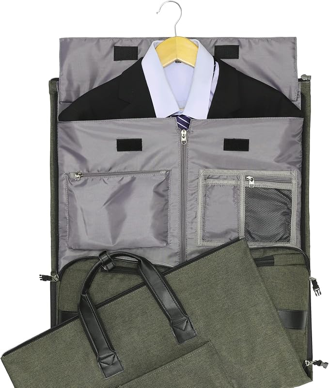 Convertible Garment Bag with Shoulder Strap, Modoker Carry on Garment Duffel Bag