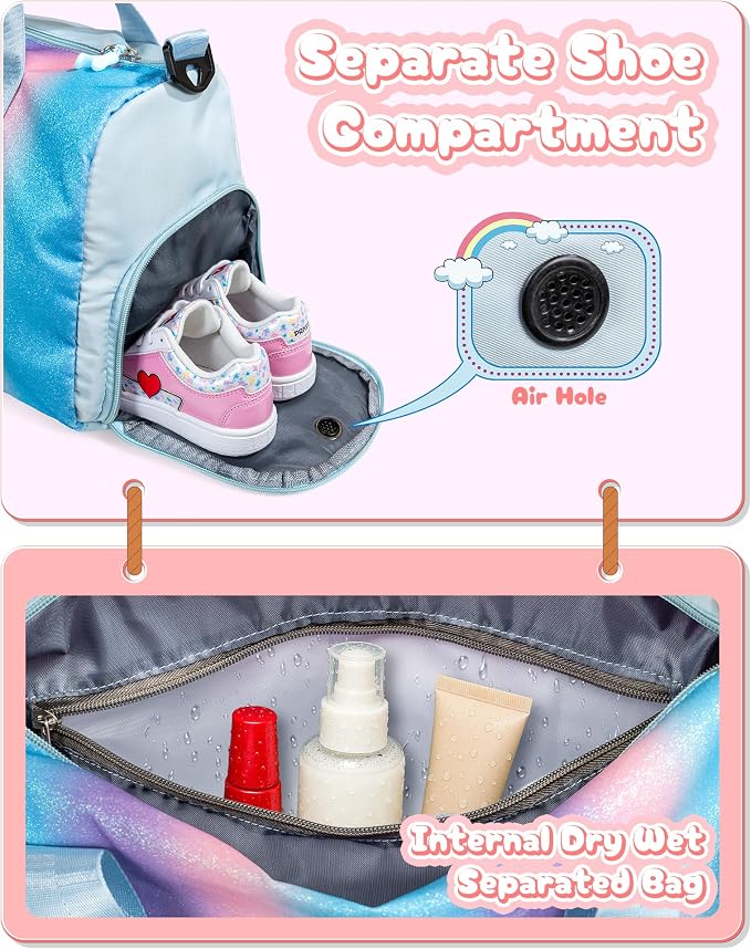 Dance Recital Gifts for Girls-Girl Gym Bag