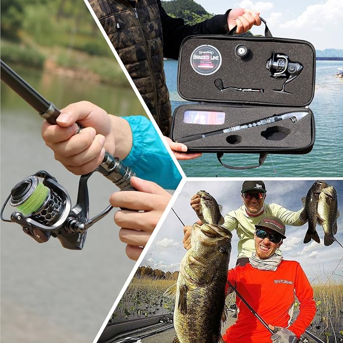 Sougayilang Fishing Rod Reel Combo