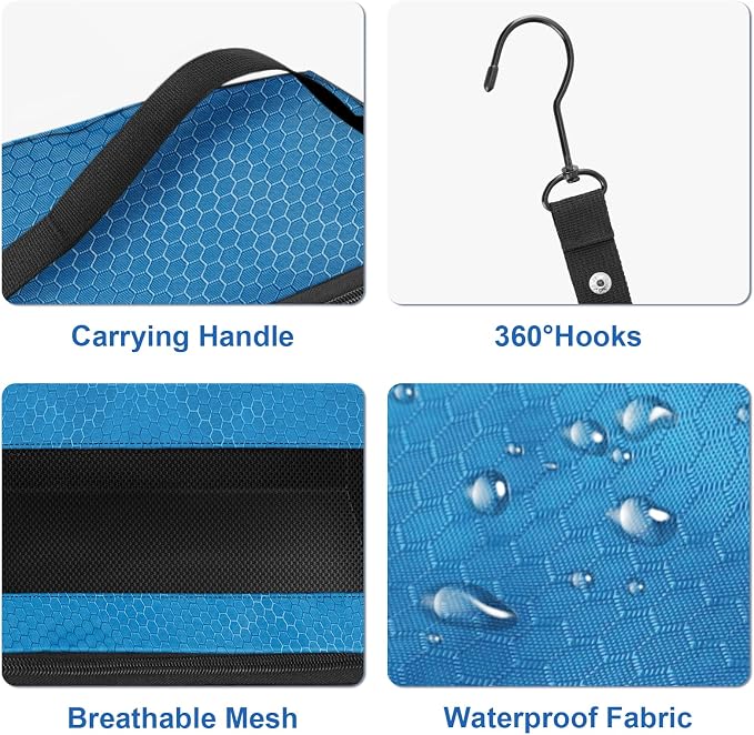 Suitcase Organizer, Travel Luggage Organizer Portable Hanging Travel Shelves