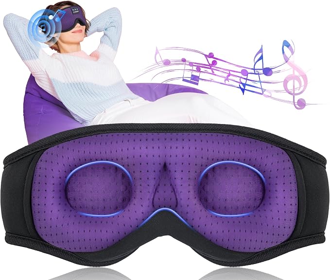 LC-dolida Sleep Mask with Bluetooth Headphones Bluetooth Sleep Mask Sleep