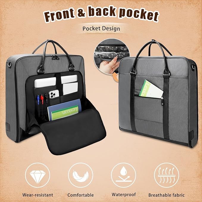 Garment Bag Travel Large Leather Carry On Suit Bag