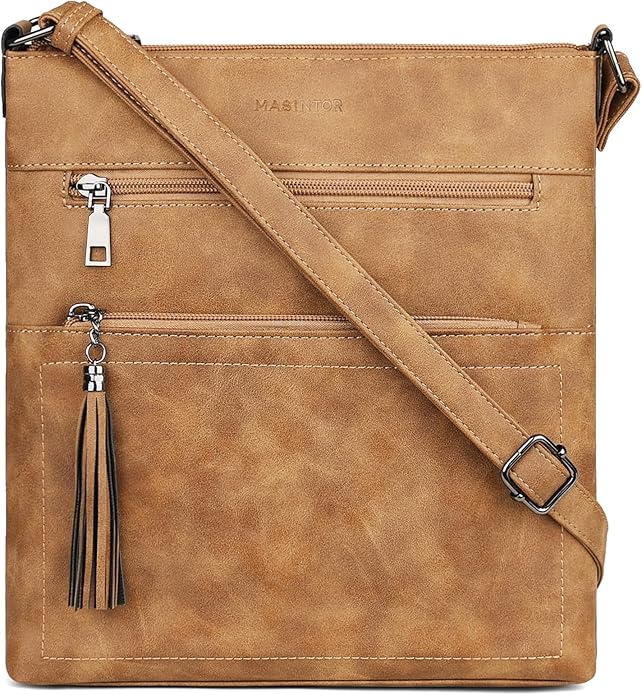 MASINTOR Crossbody Purses for Women, Adjustable Strap Shoulder Bag