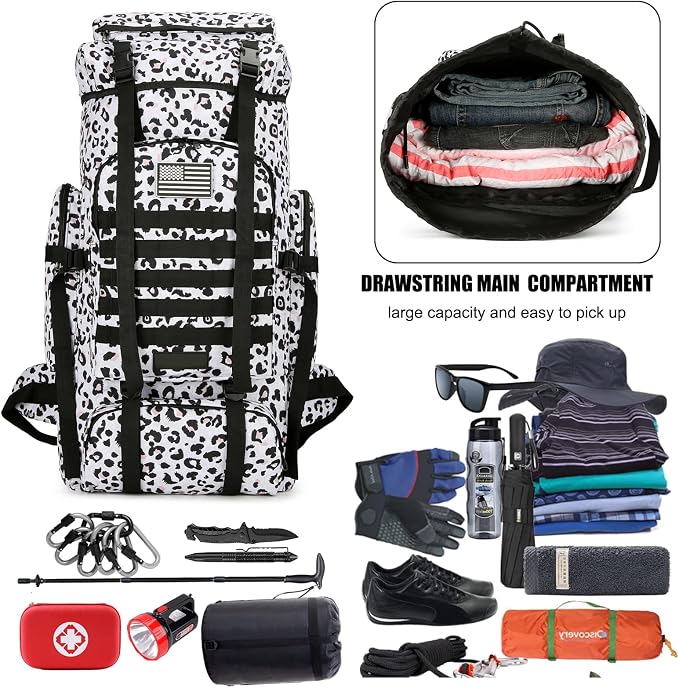 Hiking Backpack for Men 70L/100L Camping Backpack Military Rucksack Molle 3