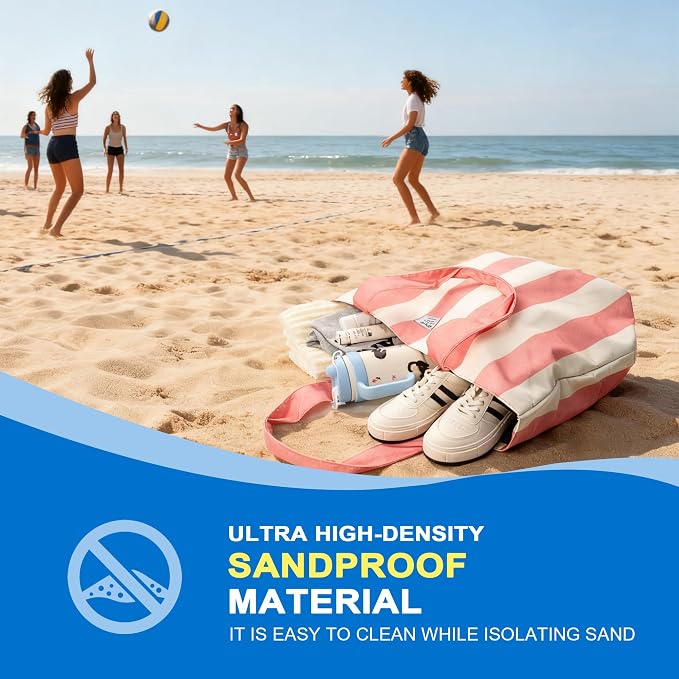 Beach Bags Waterproof Sandproof, XL Large Pool Tote Bag