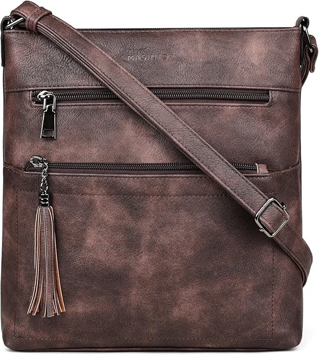 MASINTOR Crossbody Purses for Women, Adjustable Strap Shoulder Bag