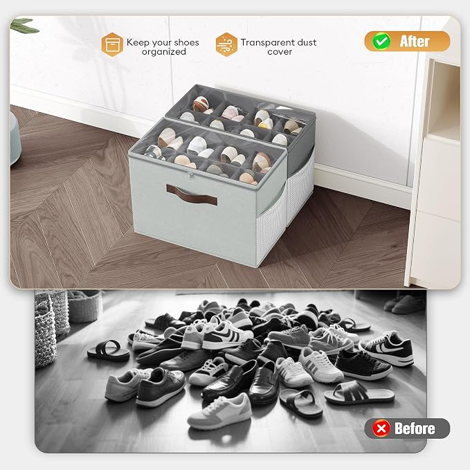 Budding Joy 2 Pack Shoe Organizer