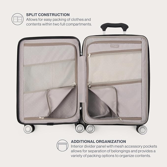 Travelpro Pathways 3 Hardside Expandable Luggage, 8 Spinner Wheels, Lightweight